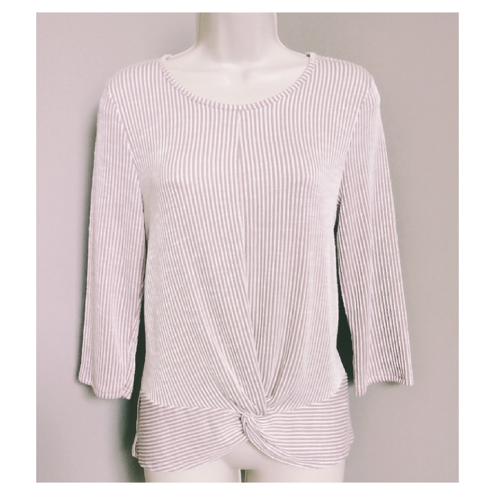 Exclusive One Striped Ruched‎ Top